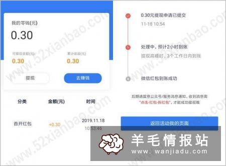 鑫梦享，微信扫码领0.3元红包，可直接提现
